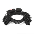 Tactical nylon utility belt in black with cobra quick release buckle and medical pouch - One Size / Black