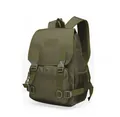 Détails du sac à dos tactique vert militaire avec boucles et panneaux velcro robustes - Taille unique / Vert Militaire