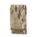 Detalle de la funda táctica Multicam con costuras reforzadas y sistema MOLLE exterior - Camuflaje CP