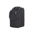 Tactical black nylon waist pouch for outdoor sports and 6-inch smartphones - One Size / Black