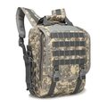 Digital camouflage tactical backpack with MOLLE webbing system and padded straps - One Size / ACU Camouflage