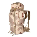 65L tactical backpack in tri-color desert camouflage with heavy duty straps - 3-Color Desert