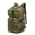 Vue latérale du sac à dos tactique 35L avec camouflage numérique et système MOLLE - Taille unique / Camouflage Numérique de la Jungle
