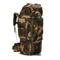 65L tactical woodland camouflage outdoor hiking backpack with MOLLE webbing system - Jungle Camouflage