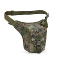Waterproof digital camo tactical leg bag for outdoor hiking, training and cycling sports - Jungle Digital Camouflage