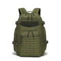 Army green tactical hiking backpack with laser-cut MOLLE system and S-type straps - 36-55L / Army Green