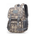 Tactical camouflage outdoor backpack with double buckle flap for training and hiking - 20-35L / ACU Digital Camouflage