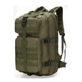 Mochila táctica 35L verde militar con sistema MOLLE y correas de malla transpirable - Talla única / Verde Militar