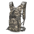 Tactical 45L outdoor backpack in grey digital camo pattern with elastic cord system - ACU Digital Camouflage