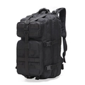 Mochila táctica negra de 35L con sistema MOLLE para senderismo, camping y uso en exterior - Talla única / Negro