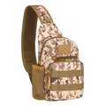 Men's desert digital camouflage tactical chest bag with side mesh water bottle holder - Desert Digital