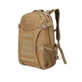 Sac à dos de randonnée tactique en tissu Oxford kaki avec système MOLLE et bretelles en forme de S - 20-35L / Sable