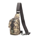 Tactical sling chest bag with desert digital camouflage pattern and adjustable strap - ACU Digital Camouflage