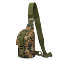 Tactical single shoulder chest bag with digital jungle camouflage and Molle webbing - Jungle Digital