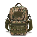 Tactical digital camouflage crossbody chest bag with adjustable strap on white background - Jungle Digital