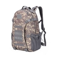 Tactical military backpack in pixelated desert camouflage with Molle webbing and mesh side pocket - 20-35L / ACU Camouflage