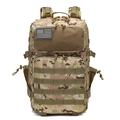 Zaino tattico mimetico MultiCam con sistema MOLLE e patch bandiera USA per escursionismo - 45L / Camuffamento CP