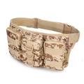 Tactische heuptas in woestijn digitale camouflage met drie vakken en nylon riem - Woestijn Digitaal Camouflage