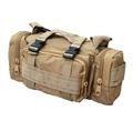 Tactical multi-functional khaki crossbody waist bag with MOLLE system for outdoor sports - One Size / Tan