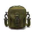 Armeegrüne taktische Nylontasche mit MOLLE-System und verstellbarem Schultergurt - Armeegrün