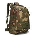 Tactical camouflage 3D military backpack for outdoor hiking with MOLLE system and wide straps - Jungle Camouflage