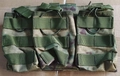 Tactical Multicam MOLLE Triple Mag Pouch in water resistant nylon for outdoor use - Triptych Set / Foliage Green