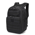 Zaino tattico 3P nero da esterno con sistema MOLLE e scomparti multipli - Nero