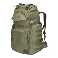 50L army green tactical outdoor backpack made of durable and waterproof nylon fabric - Army Green