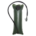 Army green 3L food-grade TPU hydration bladder with large opening for outdoor hiking - Black
