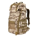 Tactical 50L outdoor backpack in desert digital camouflage with MOLLE system webbing - Desert Digital Camouflage