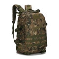 Side view of 3D tactical backpack featuring digital jungle camouflage and MOLLE webbing - Jungle Digital