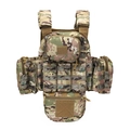 Chaleco táctico Multicam duradero con sistema MOLLE y bolsas modulares - Talla única / Camuflaje CP