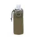 Funda táctica verde oliva aislada para botella de agua con cordón y gancho en D deportivo - Verde Militar