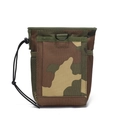 Tactical camouflage outdoor waist bag with drawstring closure and heavy duty carabiner - Jungle Camouflage