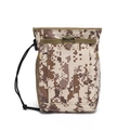 Tactical digital desert camouflage waist bag with drawstring closure and mesh side pocket - Desert Digital