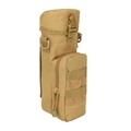 Poche tactique pour bouteille d'eau en nylon kaki avec système MOLLE et poche - 10L ou moins / Sable