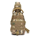 Bolso táctico de pecho camuflaje CP impermeable con sistema Molle y asa de paracord - Camuflaje CP