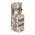 Tactical ACU camouflage water bottle waist bag with MOLLE system and buckle closure - ACU Camouflage