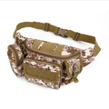 Tactical digital camouflage waist bag in high-density nylon with adjustable buckle strap - One Size / Desert Digital Camouflage