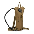 Tactical 3L hydration backpack in khaki with EVA reservoir and black drinking tube - Tan