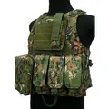 Tactical vest in digital camouflage with MOLLE system and modular utility pouches - Jungle Digital Camouflage