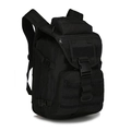 Wasserdichter taktischer Wanderrucksack mit MOLLE-System und Netz-Schultergurten - 36-55L / Schwarz