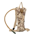 Sac à dos d'hydratation tactique avec réservoir 3L en motif camouflage désert - Taille unique / Camouflage Numérique du Désert