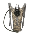 Tactical hydration backpack with digital camouflage pattern and 2.5L water bladder tube - One Size / ACU Digital Camouflage