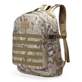 Tactical waterproof camo backpack with MOLLE system and breathable mesh straps - One Size / MultiCam
