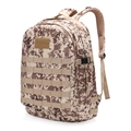 Detail of arid camo tactical backpack with MOLLE webbing and water-resistant nylon - One Size / Desert Digital