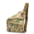 Waterproof tactical camouflage sling bag for outdoor hiking and cycling activities - One Size / CP Camouflage