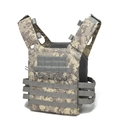 Lightweight digital camo JPC tactical vest with MOLLE system and velcro panels - One Size / Tops / ACU Digital Camouflage