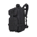 Sac à dos tactique 3P noir avec système MOLLE et bretelles en maille respirante - Noir