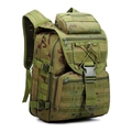 Tactical hiking backpack in jungle camouflage pattern with MOLLE webbing and durable nylon - 36-55L / Ruins Green Camouflage